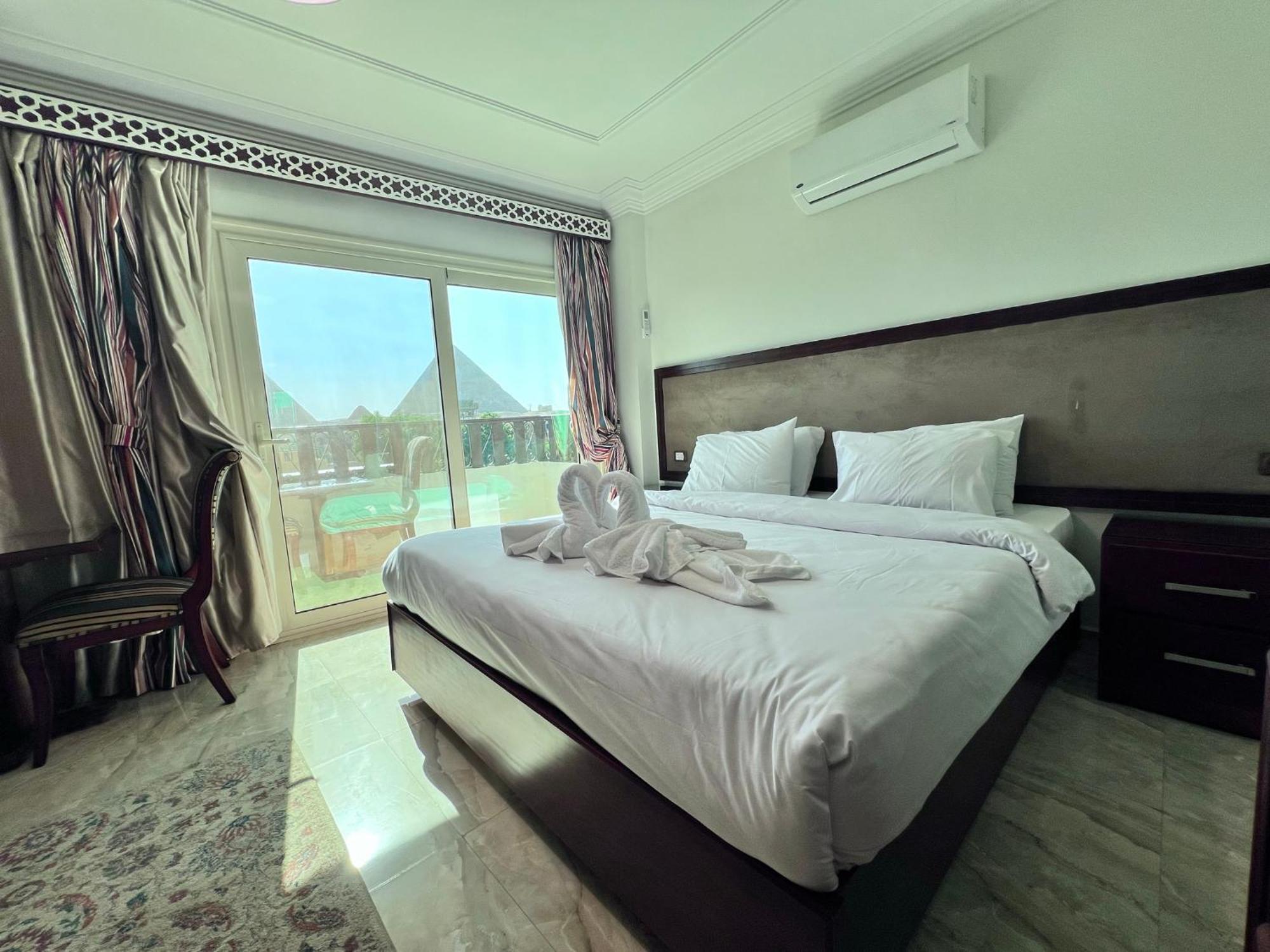 El Aida Pyramids View Hotel Kafret el-Gabal Exteriör bild