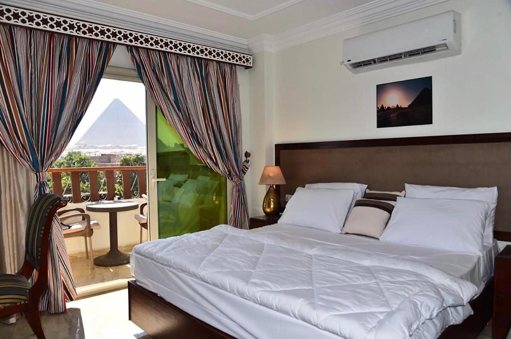 El Aida Pyramids View Hotel Kafret el-Gabal Exteriör bild