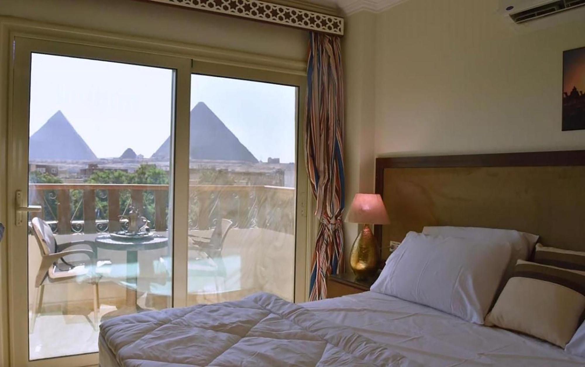 El Aida Pyramids View Hotel Kafret el-Gabal Exteriör bild